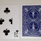 3 1/2 of Clubs, Bicycle Blue Back, Gag Card (2316)
