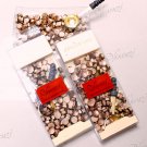 150pcs Hexagon Sealing Wax Beads w/ Mini Melting Spoon Hanger Pack - Golden (3packs +FREE GIFT!!!)