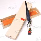 Natural Goose Quill Ink Pen Box Set - Classic Black (+ "FREE GIFT")