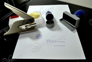 Special Own Ideas Package A : Embosser, Round Pre-Ink Stamp & Sign Pre-Ink Stamp (SAVE 15%)