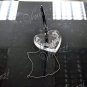 Elegant Filigree Crystal Heart Pen Stand Desk Pen Set