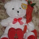 Teddy Bear w/ Rosebud chocolates & African Turquios earrings
