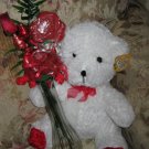 Teddy Bear & Chocolate Roses Arrangement