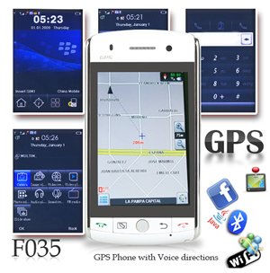 F035 GPS Cell Phone for Brazil, Russia, Mexico, Chile, and Argen