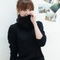 525 # Korean fashion turtleneck knit sweater wholesale- green
