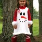 Custom Boutique Christmas Chenille Snowman Dress