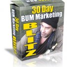 30 Day Bum Marketing Blitz - ebook