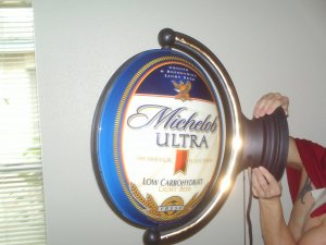 Michelob pool table hot sale light