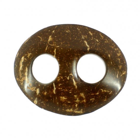 Hand Made Coconut Shell Buckle For Sarong Pareo Scarf (PB132)