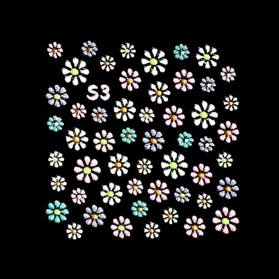 3D Nail Art Decoration Sticker Decal Manicure Floral (NA89)