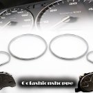 VW GOLF II chrome ABS plastic DASHBOARD GAUGE RINGS - DRA7