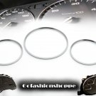 94 95 MERCEDES BENZ W202 SILVER DASHBOARD GAUGE RING - DRB4