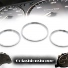 CIVIC 96 97 98 99 SILVER DASHBOARD GAUGE RING RINGS - DRC5