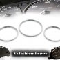 CIVIC 96 97 98 99 SILVER DASHBOARD GAUGE RING RINGS - DRC5