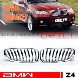 03-08 BMW E86 Z4 Series Chrome / Black Front Grille-GRI5