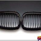 04~09 BMW E60 528 550 M5 Black Chrome Front Grille-GRD4
