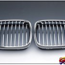 97~03 BMW E39 530i 540i Chrome / Black Front Grille-GRA4