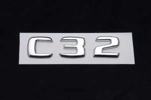 Mercedes Benz Trunk Rear Emblem Badge Letters C32