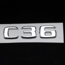 Mercedes Benz Trunk Rear Emblem Badge Letters C36