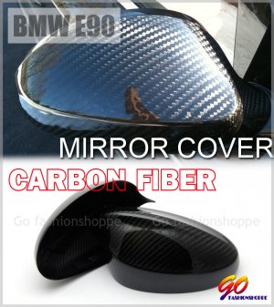 BMW E90 3 Series 06-08 Dry Real Carbon Mirror Cover-MCA4