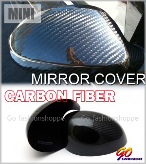 BMW Mini Cooper S 00-05 Dry Real Carbon Mirror Cover -MCA8