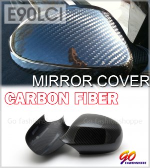 BMW E90 LCI 09+ Dry Real Carbon Mirror Cover Fiber -MCA5