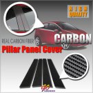 Honda Civic 4D VII 01-05 Real Carbon Fiber Door Pillar Panel Covers D4