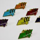 A Complete Set of 2005 McDonald's McDonalds 7 COLOR FLAGS PINS SET