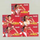 A Set of 5 Coca Cola Chinese Olympic Champion Show 2008 Calendar Cards