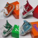 2000 Coca-Cola 4 Coke Fanta Sprite Advertising Key Chain Of Orange Little Shoe With Box