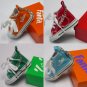 2000 Coca-Cola 4 Coke Fanta Sprite Advertising Key Chain Of Orange Little Shoe With Box