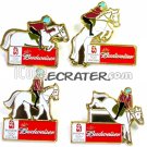 BEIJING 2008 OLYMPIC SPONSOR BUDWEISER BEER 4 PINS SET