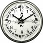 Keyboard & G-Clef Design Wall Clock 18" Round - Music Gift