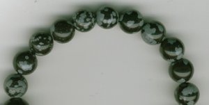 SNOWFLAKE OBSIDIAN BRACELET