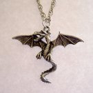 WYVERN NECKLACE  TWO-LEGGED DRAGON 18" CHAIN 42x34mm