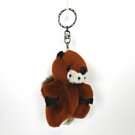 Plush Groundhog Keychain Keychain Key Rodent Beaver Squirrel Mascot 4” Pendant