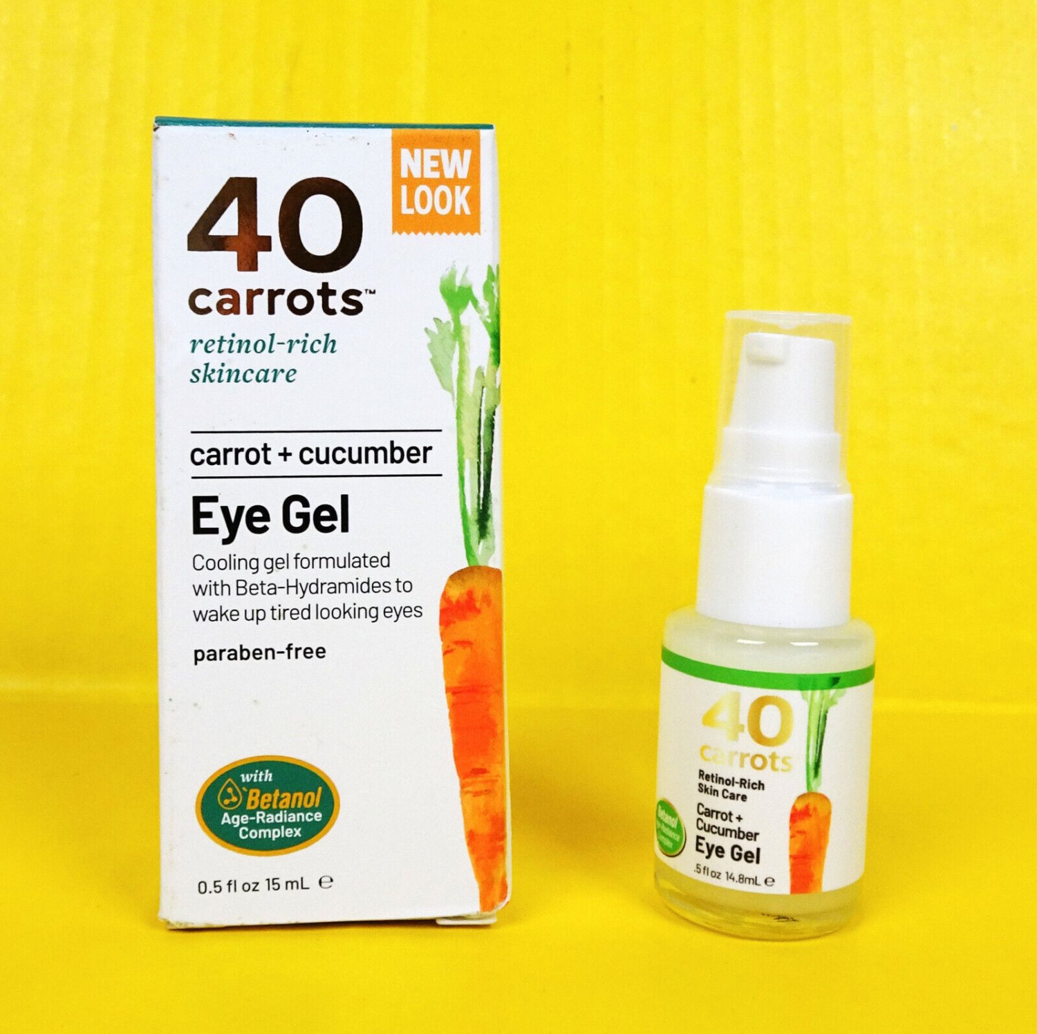 40 Carrots Retinol Cucumber Cooling Eye Gel Treatment Betanol Anti