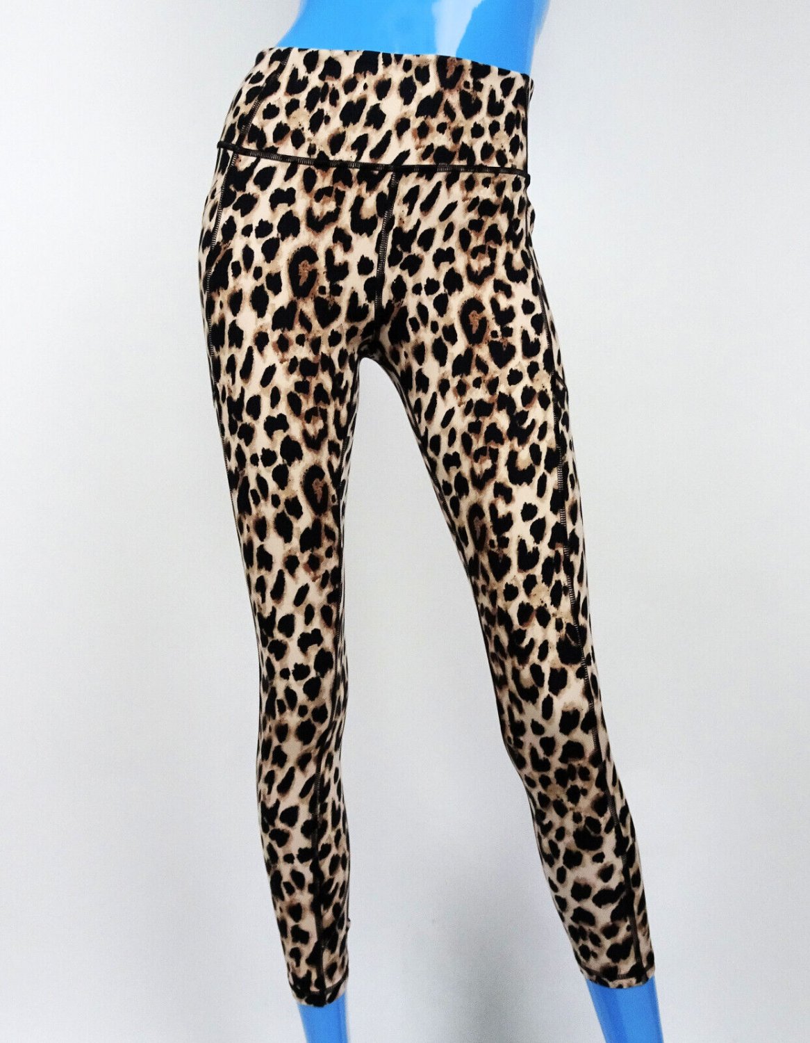 Victoria's Secret Leopard Cheetah Animal Print Leggings 4 S High Waist ...