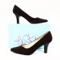 Life Stride Casey Brown Calf Suede Leather Pumps Shoes 8.5 High Heels Dress Up