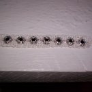 Silver and black bracelet