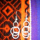 Silver hooped earrings