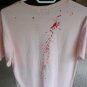 Devil Bull Boxer Handmade Light Pink T-shirt