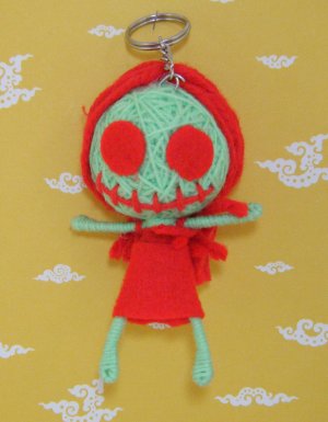 Big Head Voodoo Doll Keyring Keychain Bag Accessories B06
