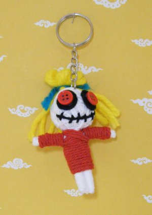Bendable Voodoo Doll Key chain Bag Accessories L03