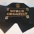 CHAINS AND RHINESTONES ENHANCE THIS GENUINE SUEDE WWE/RAW STYLE WRESTLING BELT