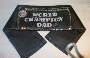 DAD'S SPECIAL GIFT GENUINE LEATHER WWE/RAW STYLE WRESTLING BELT