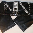 LOTS OF SPARKLE IN THIS GENUINE LEATHER WWE/RAW STYLE WRESTLING BELT
