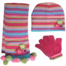 Knitted Hat & Scarf & Glove Set (2116)