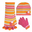 Knitted Hat & Scarf & Glove Set (21162)
