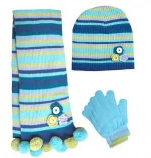 Knitted Hat & Scarf & Glove Set